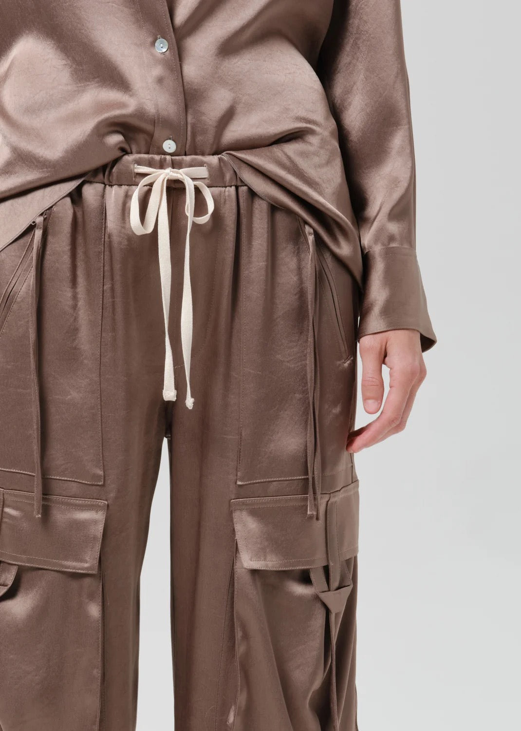 Citizens of Humanity - Women - Cocoa Andira Japanese Hammered Satin Pull On Pant