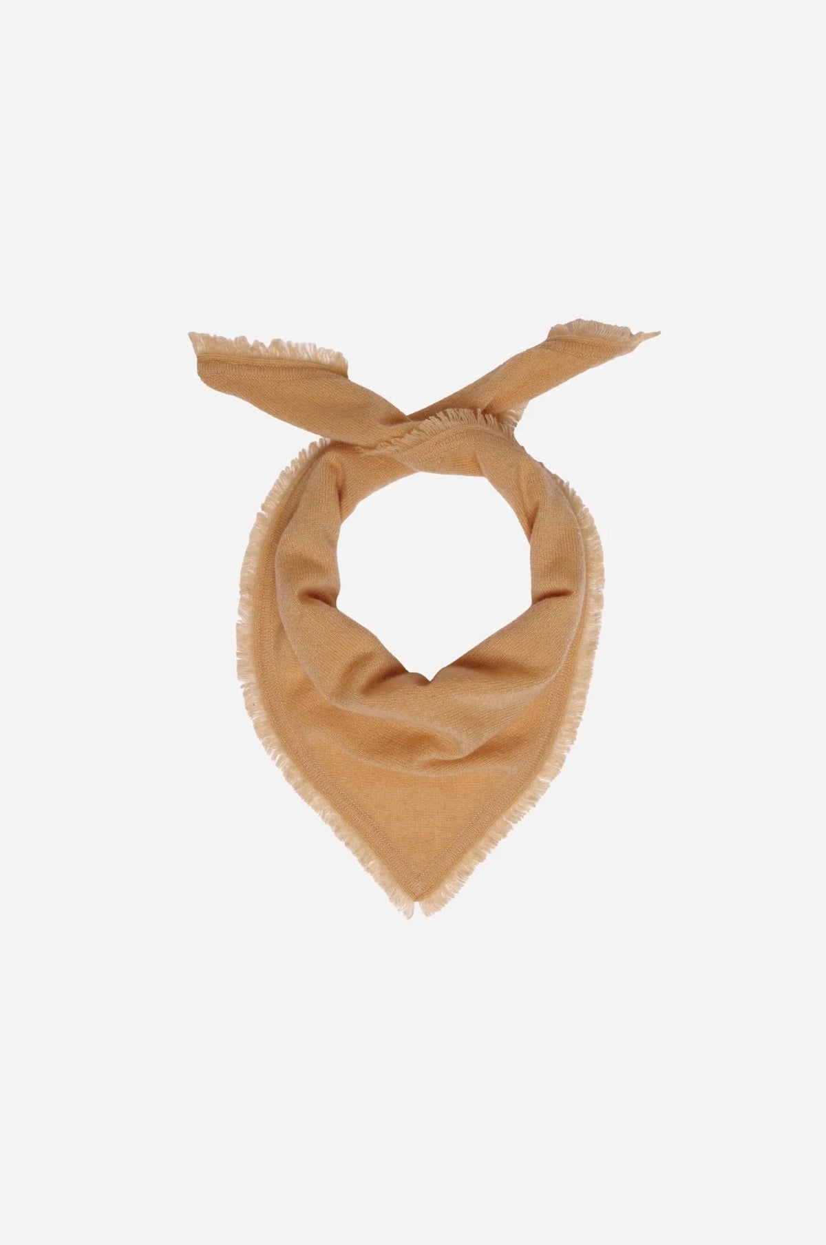 Minnie Rose - Women - Cashmere Neckerchief Scarf with Eyelash Fringe