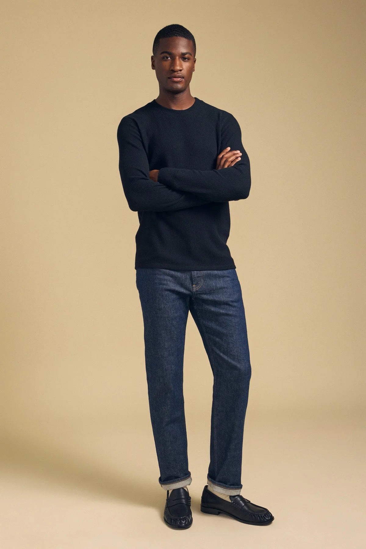 Velvet by Graham & Spencer - Men - Black Tolliver Thermal Crew