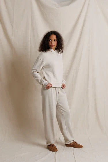 Perfect White Tee - Women - Whitecap Grey Heart Fleece Pullover Hoodie