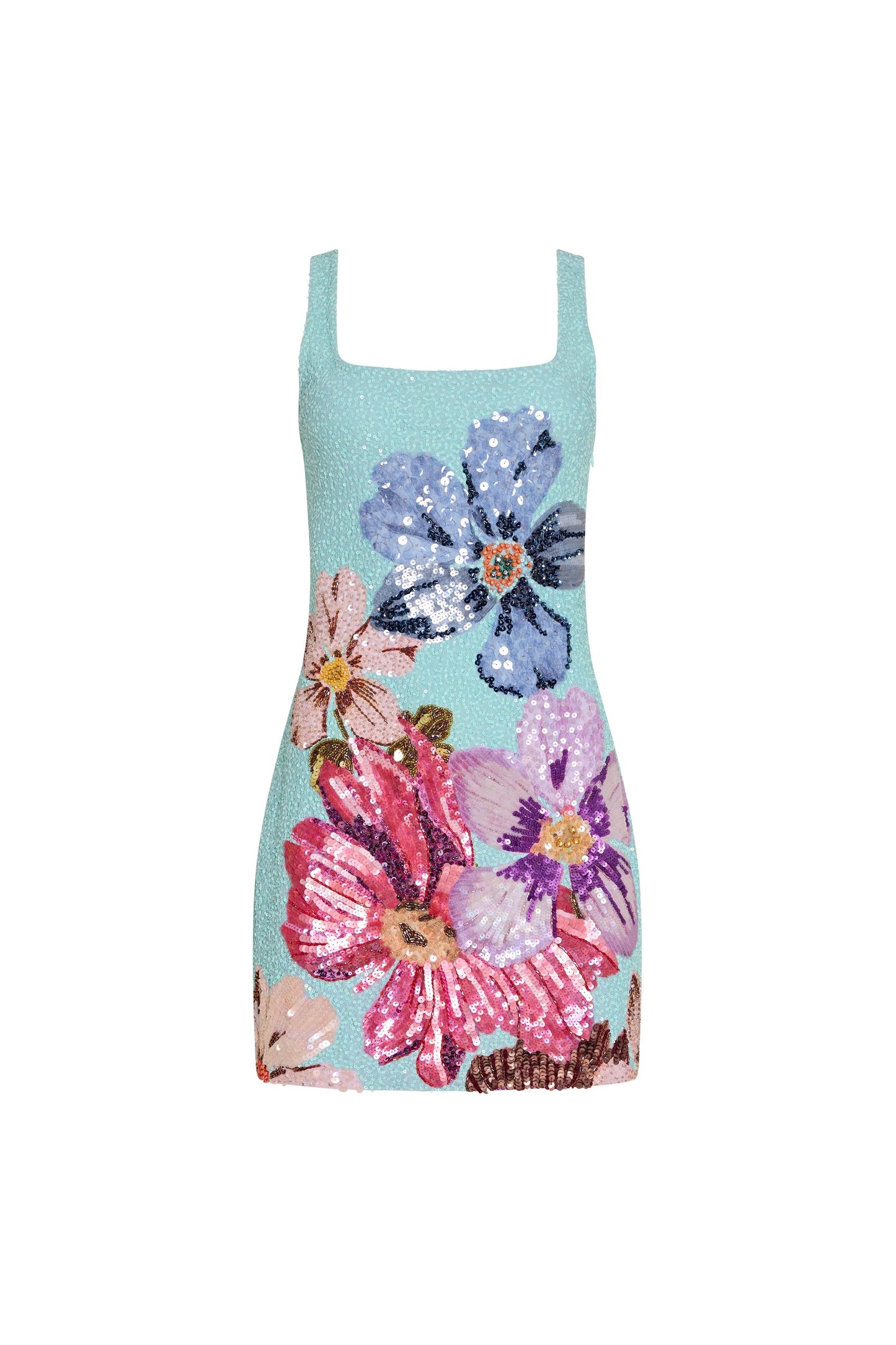 Amanda Uprichard - Women - Blue Multi Augustine Dress In Daphne Floral