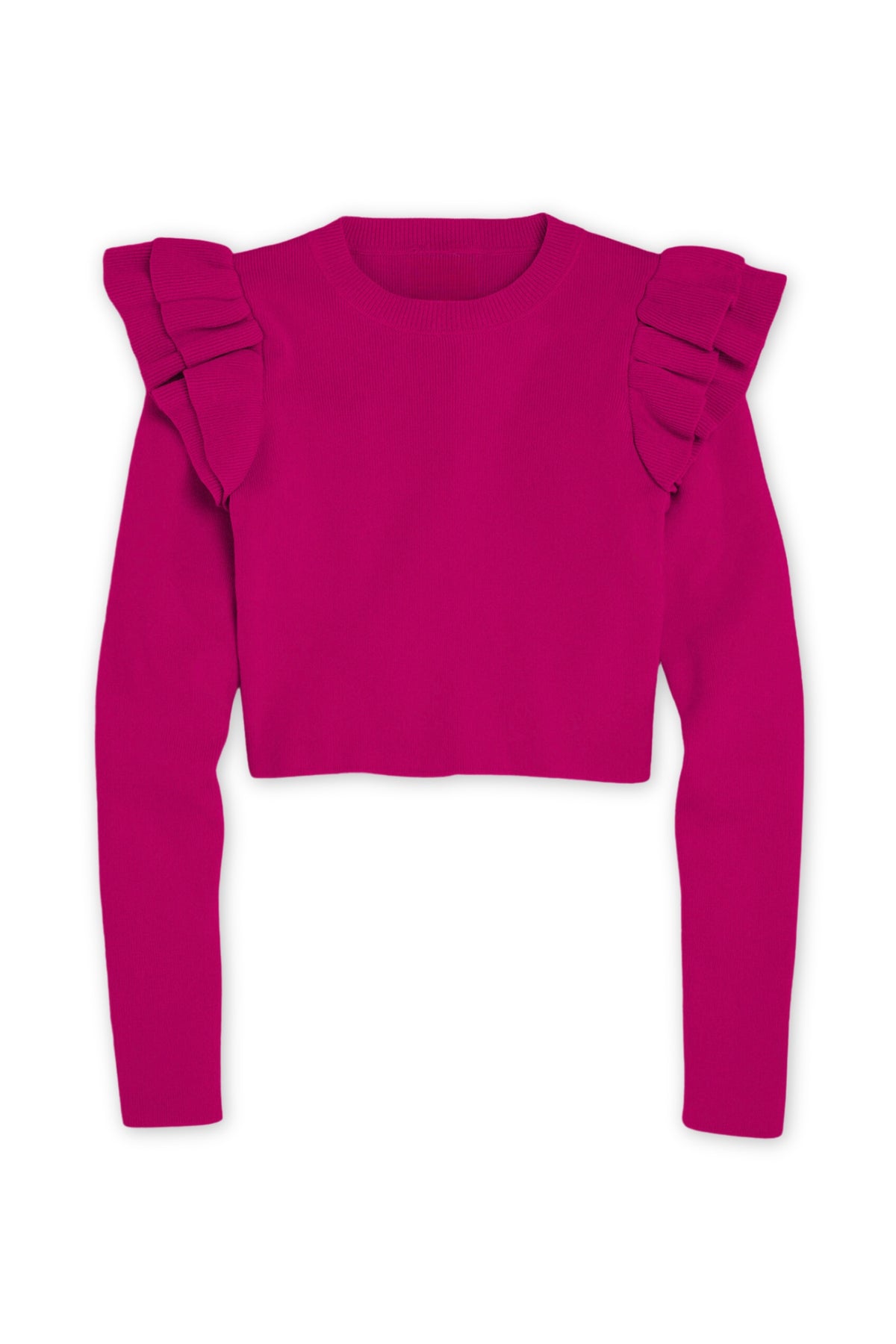 KatieJ NYC - Tween - Shocking Pink Isla Long Sleeve Top