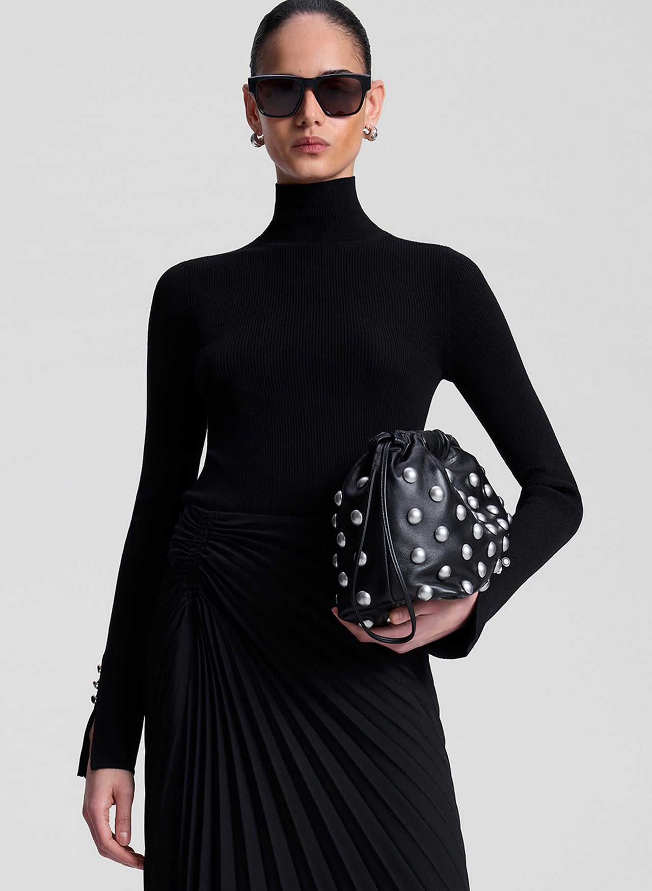 A.L.C. - Women - Black Jett Knit Merino Turtleneck Top