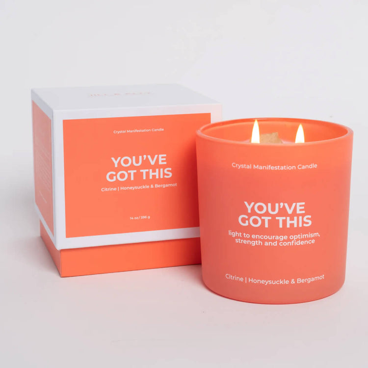 Jill & Ally - You've Got This Crystal Manifestation Candle