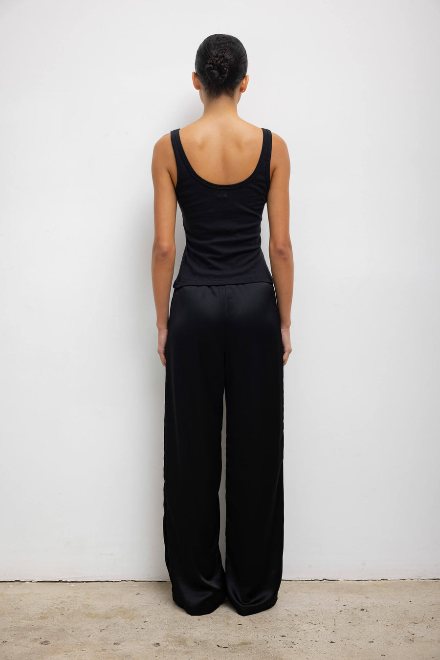 Leset - Women - Black Barb Wide Leg Pant