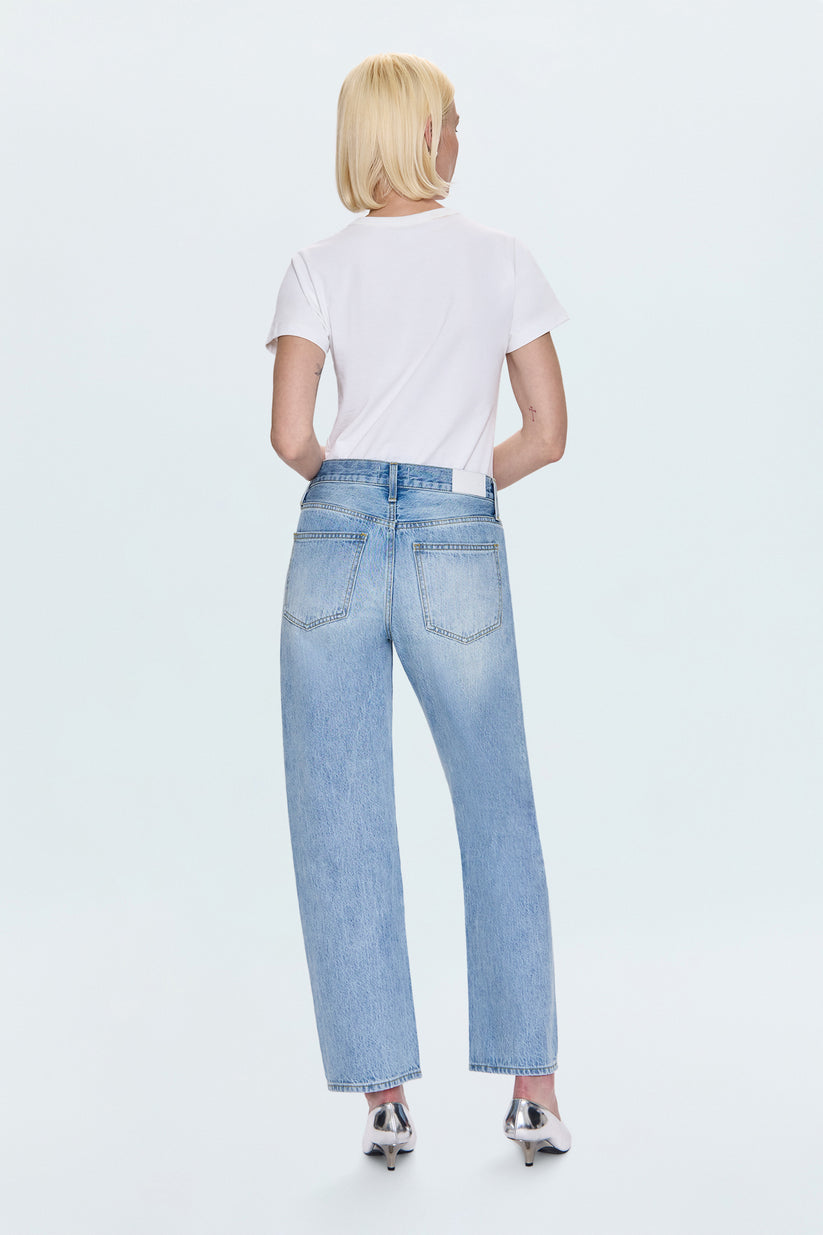 Pistola - Women - Aries Lexi Mid Rise Bowed Straight Jean