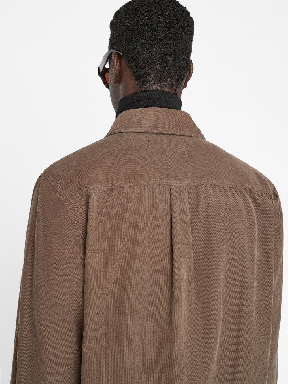 FRAME - Men - Mocha Double Pocket Micro Cord Shirt
