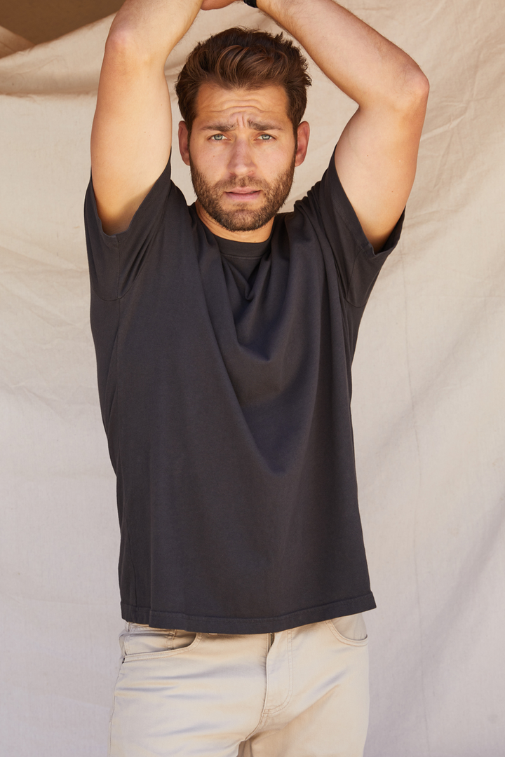 Perfect White Tee - Men - Mick Cotton Crew Neck Short Sleeve Tee