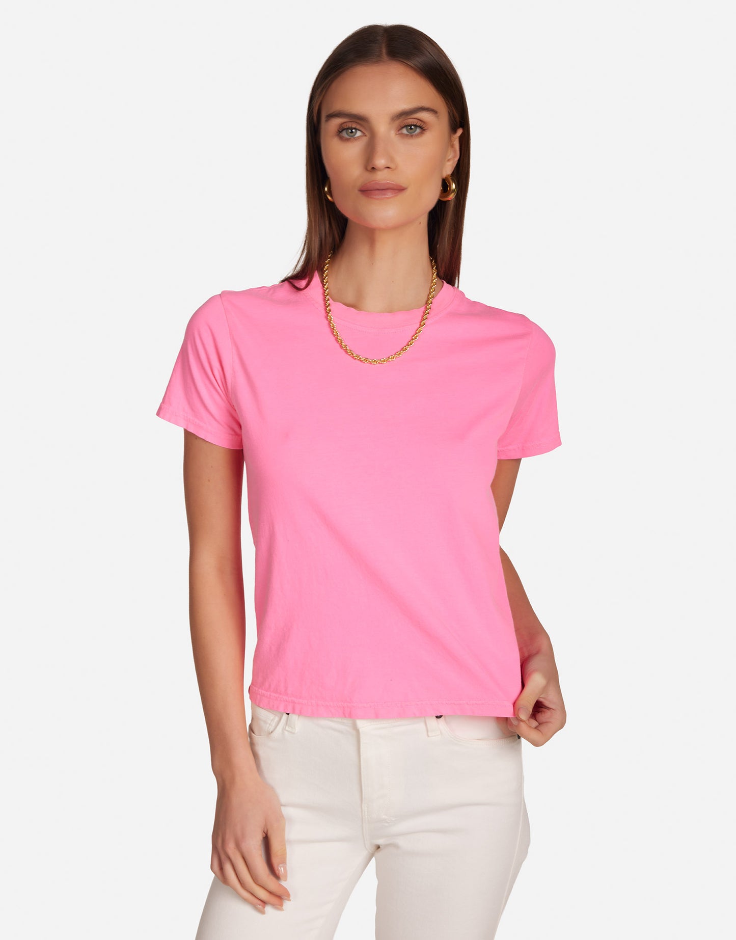 Michael Lauren - Women - Neon Pink Darth Fitted Tee