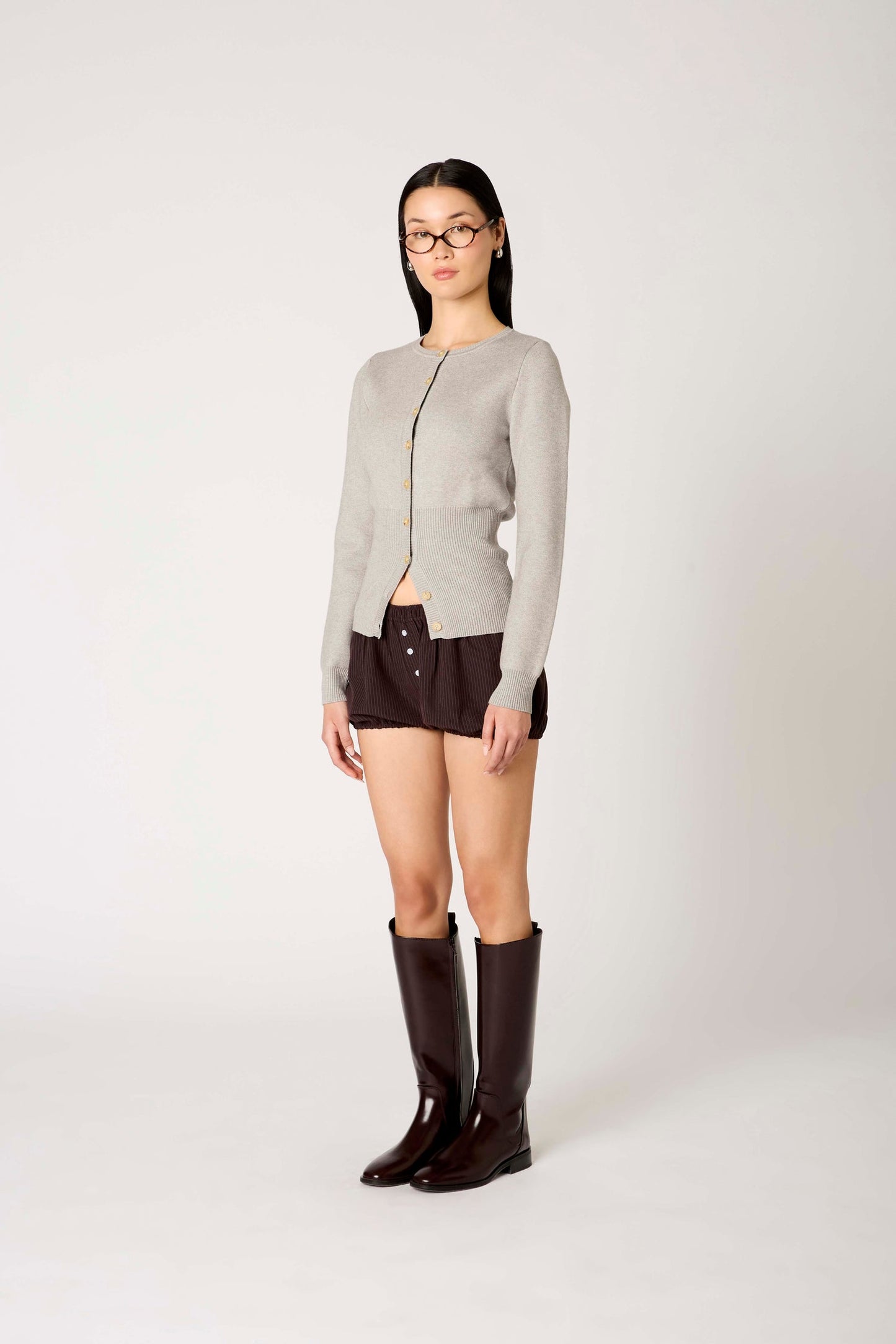 NIA - Women - Heather Grey Sophia Cardigan