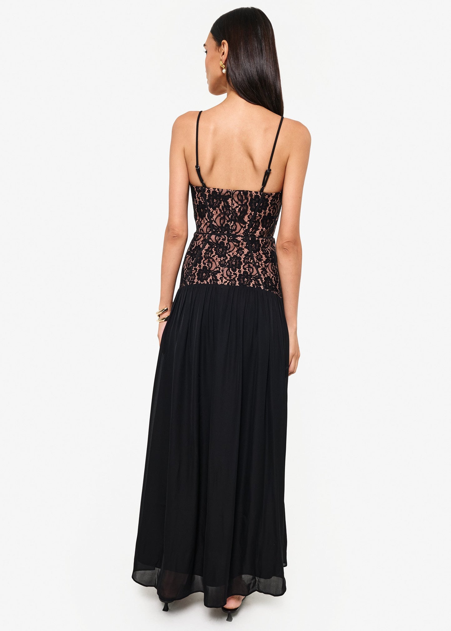 Cami NYC - Women - Black Corsica Lace Corset Dress