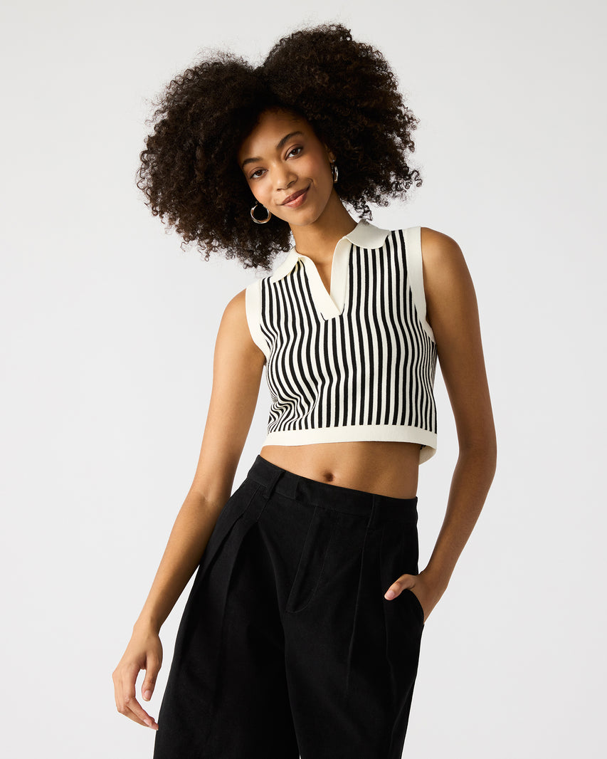 Steve Madden - Women - Black/White Amery Sweater