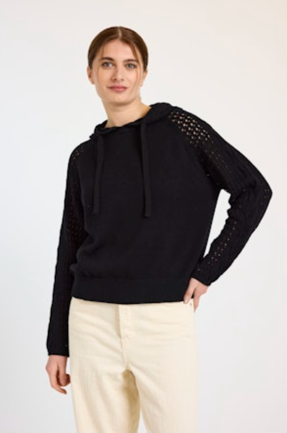 Brodie Cashmere - Women - Black Paige Hoodie