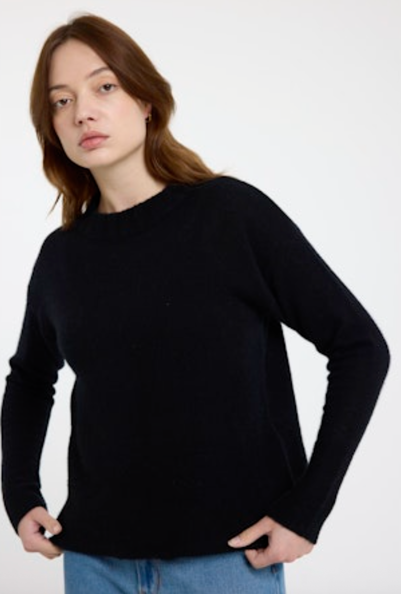 Brodie Cashmere - Women - Black Pearl Crew