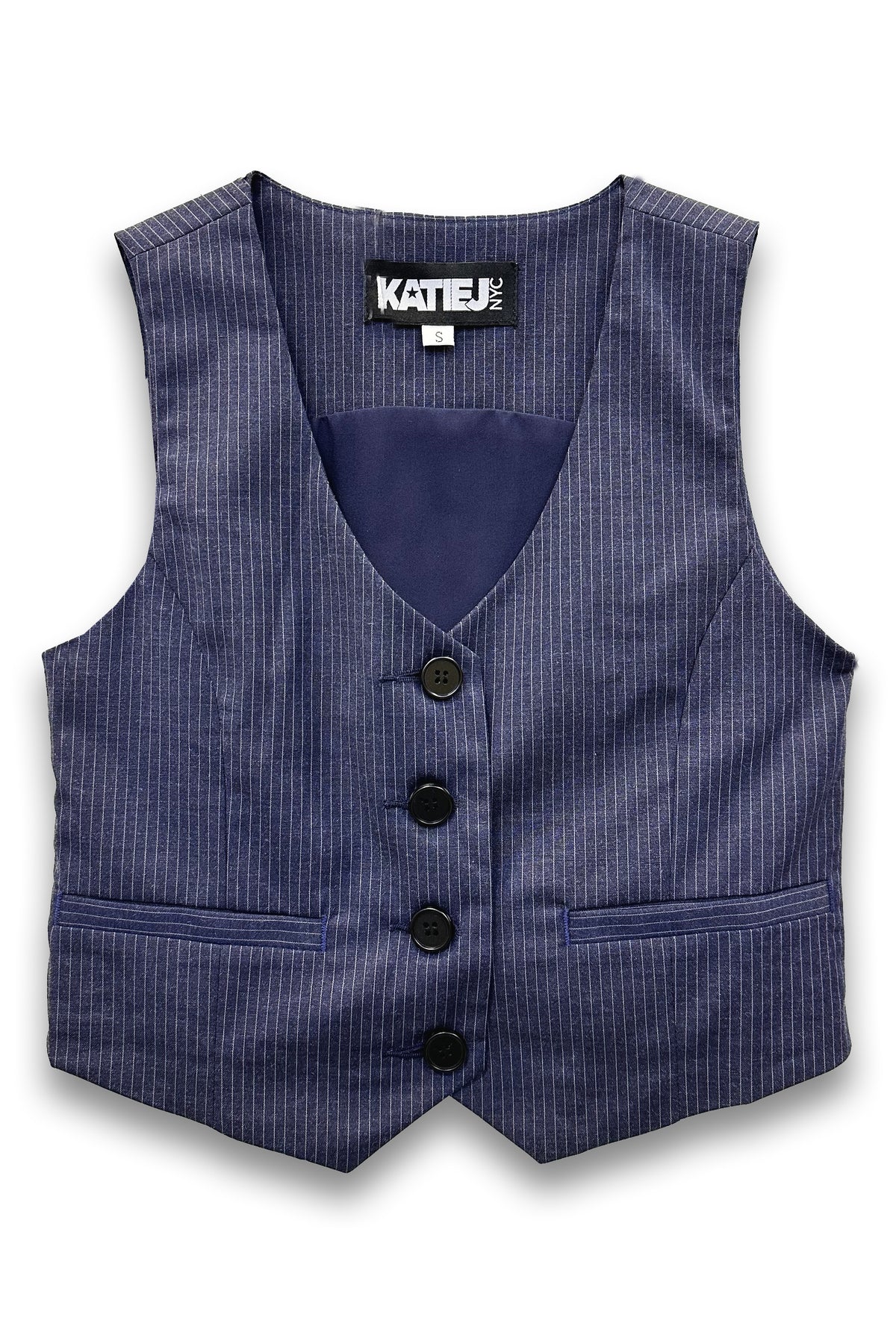 KatieJ NYC - Tween - Pinstripe Sienna Vest