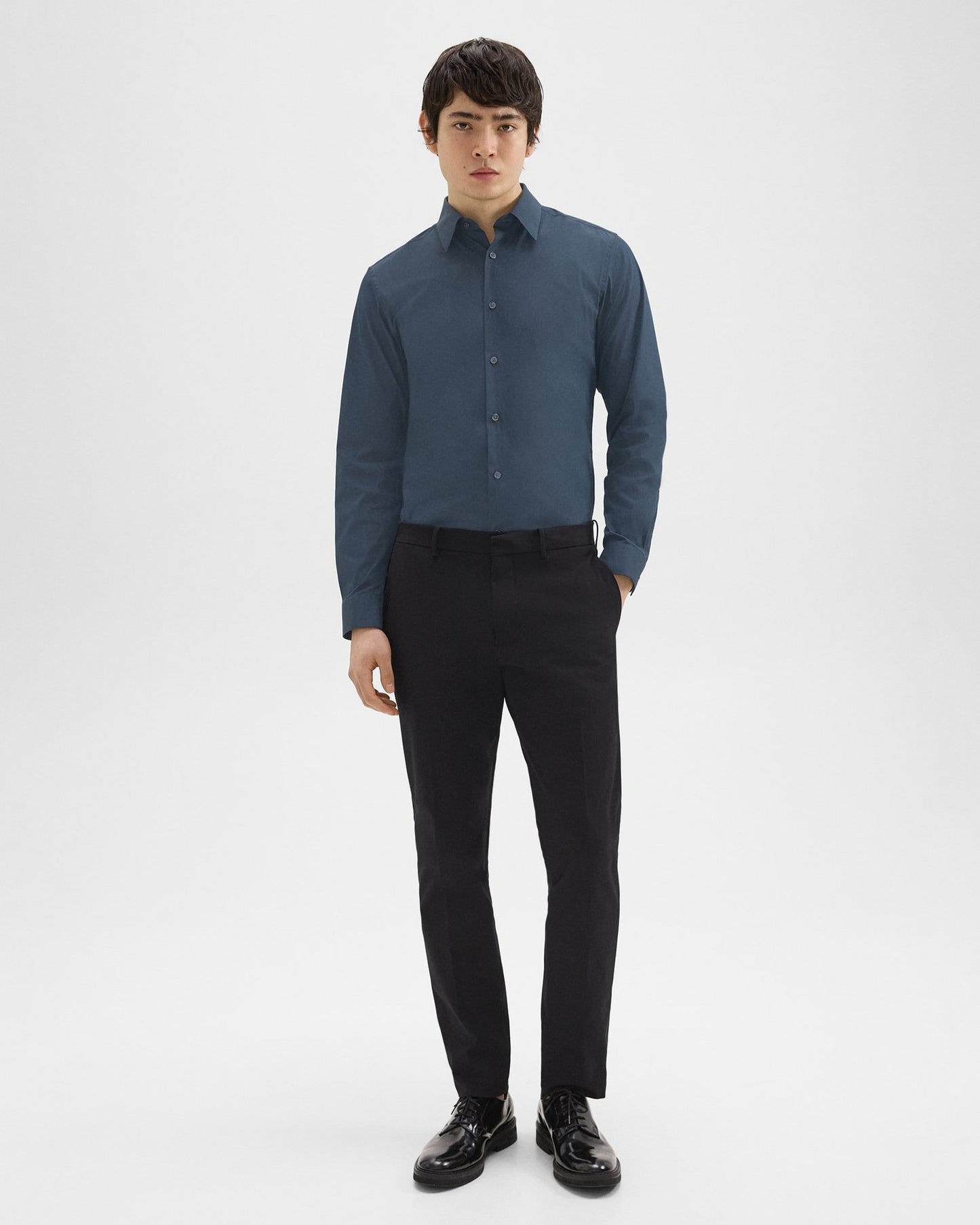 Theory - Men - Black Zaine Stretch Cotton Pant