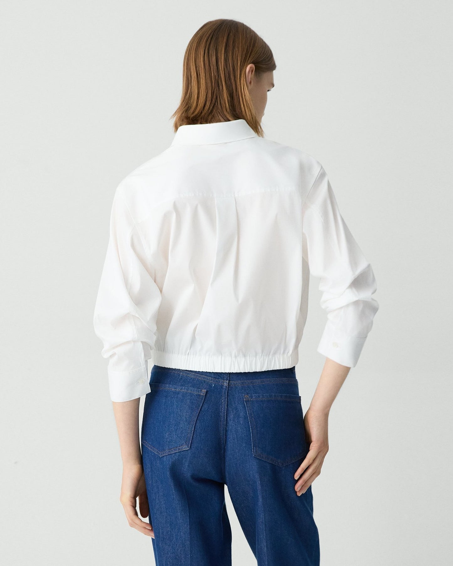 Theory - Women - White Cropped Shirt