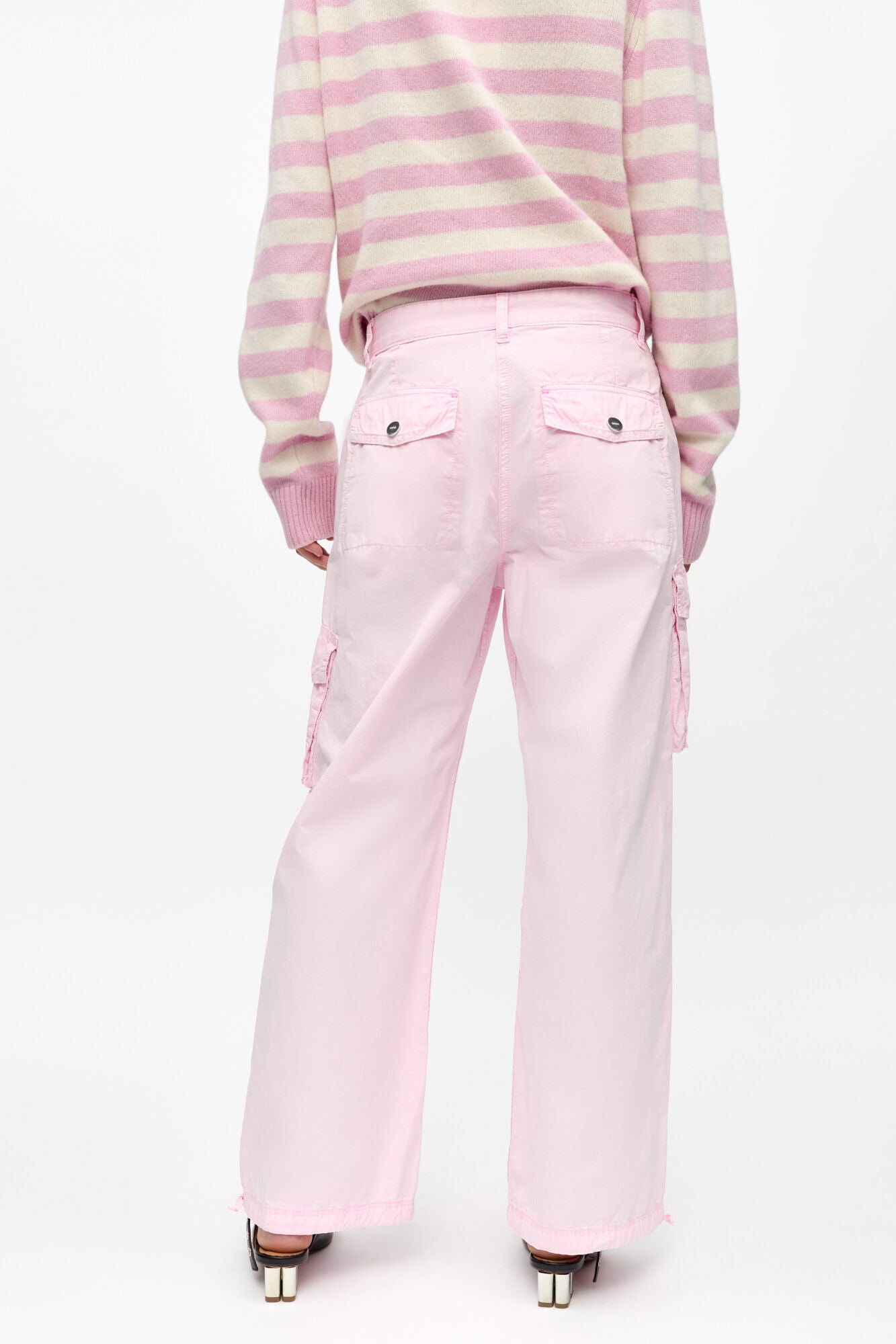 Ganni - Women - Primrose Pink Twill Pants
