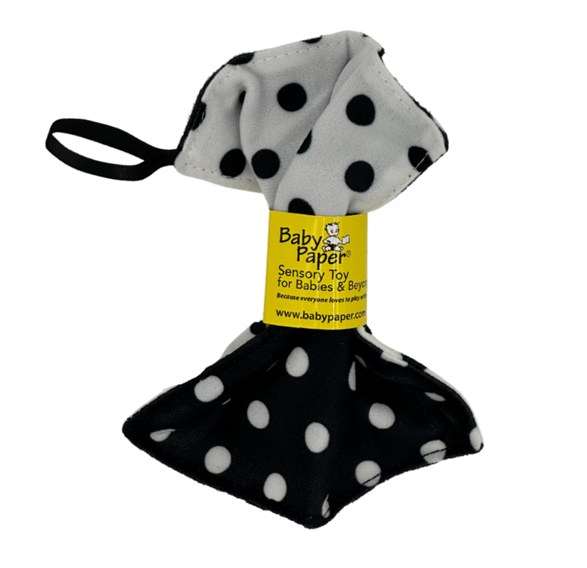 Baby Paper - White Black Dot Pattern