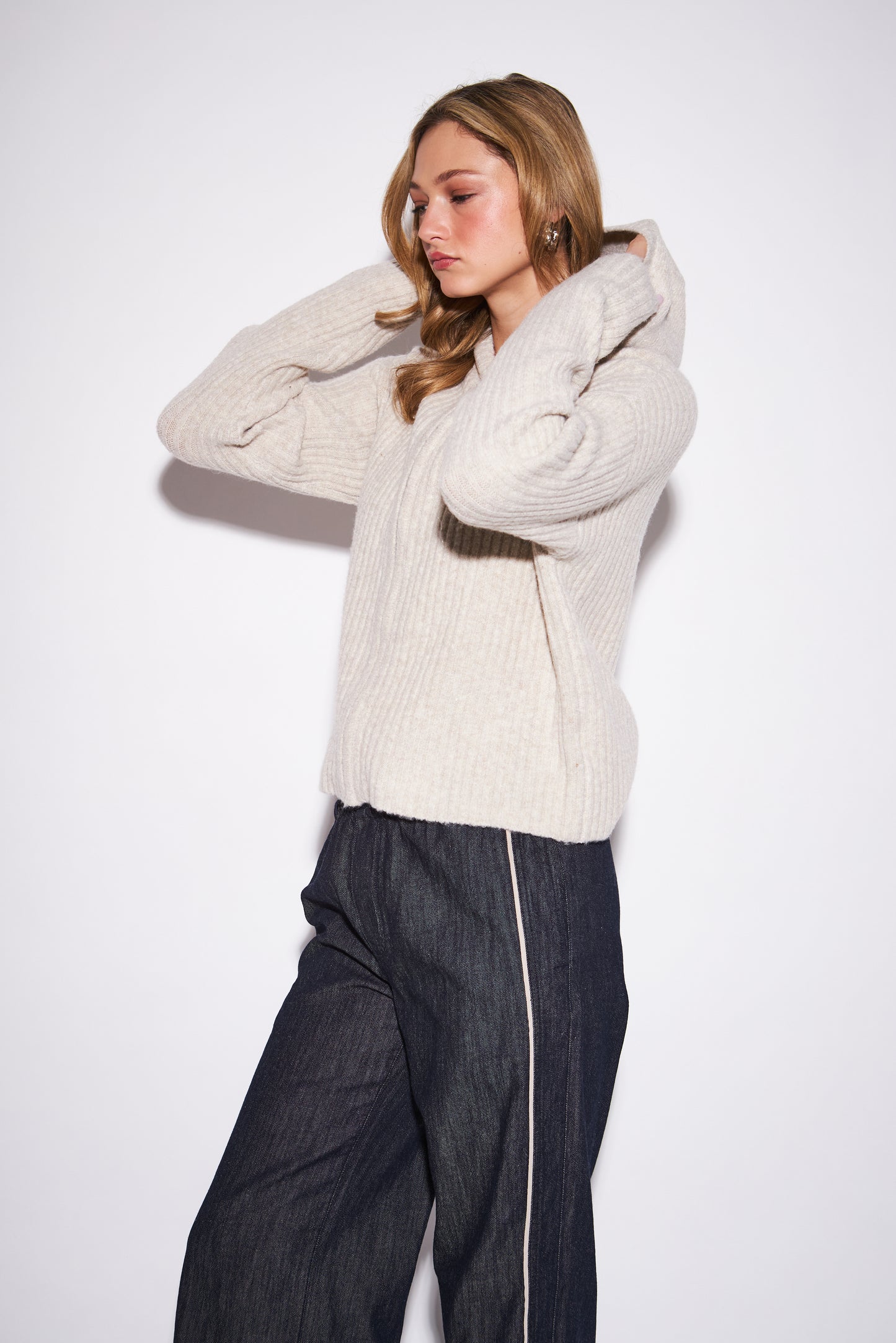 John+Jenn - Women - Oat Gavin Zip Cardigan