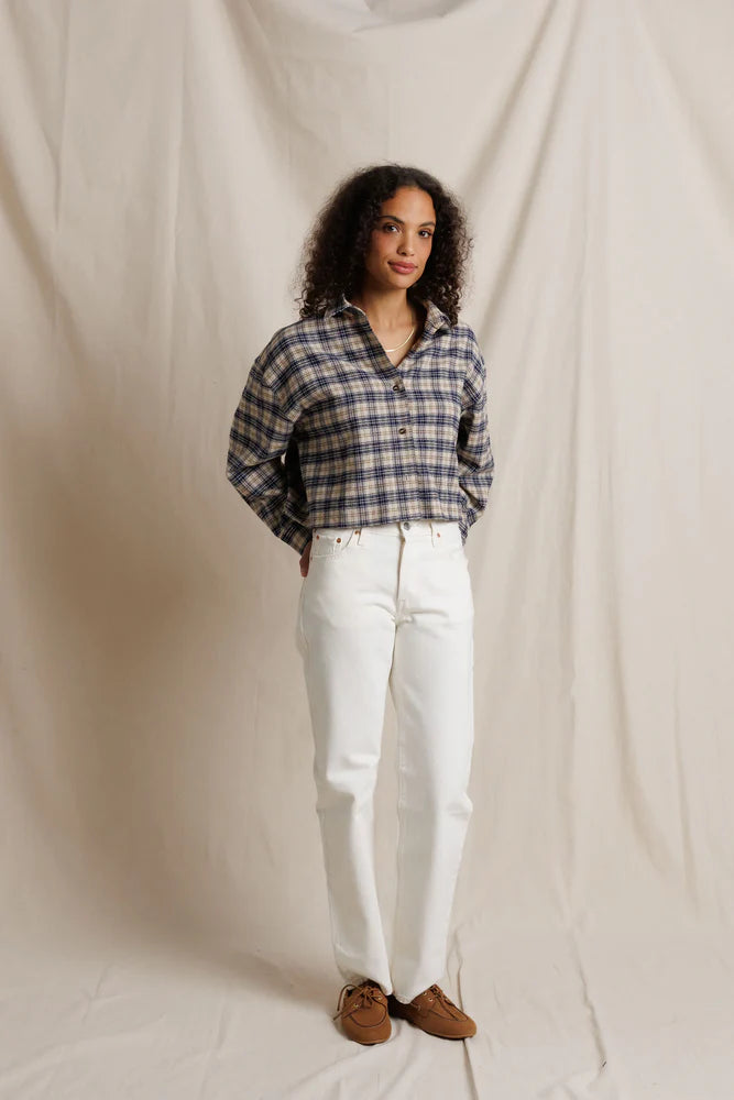 Perfect White Tee - Women - Sugar Plaid Tate Button-Down Shirt