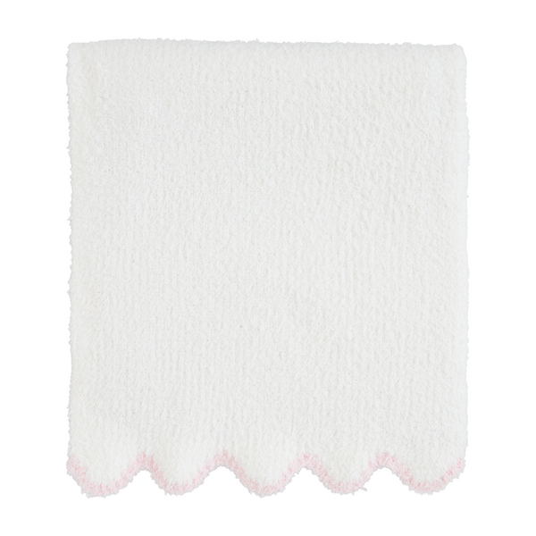 Guys N Gals - Pink Scallop Chenille Blanket