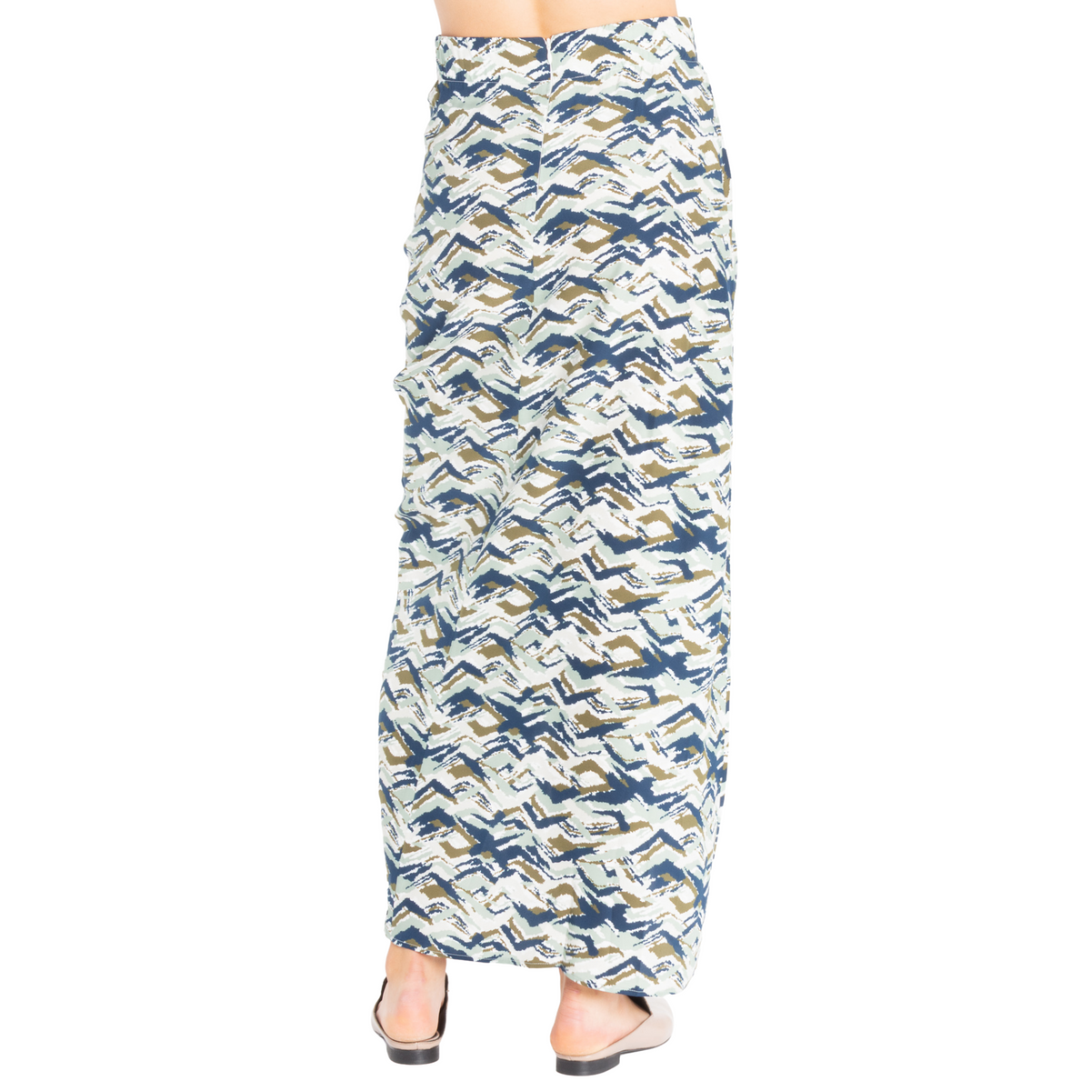 Toledo Silk Long Skirt with Drawstrings
