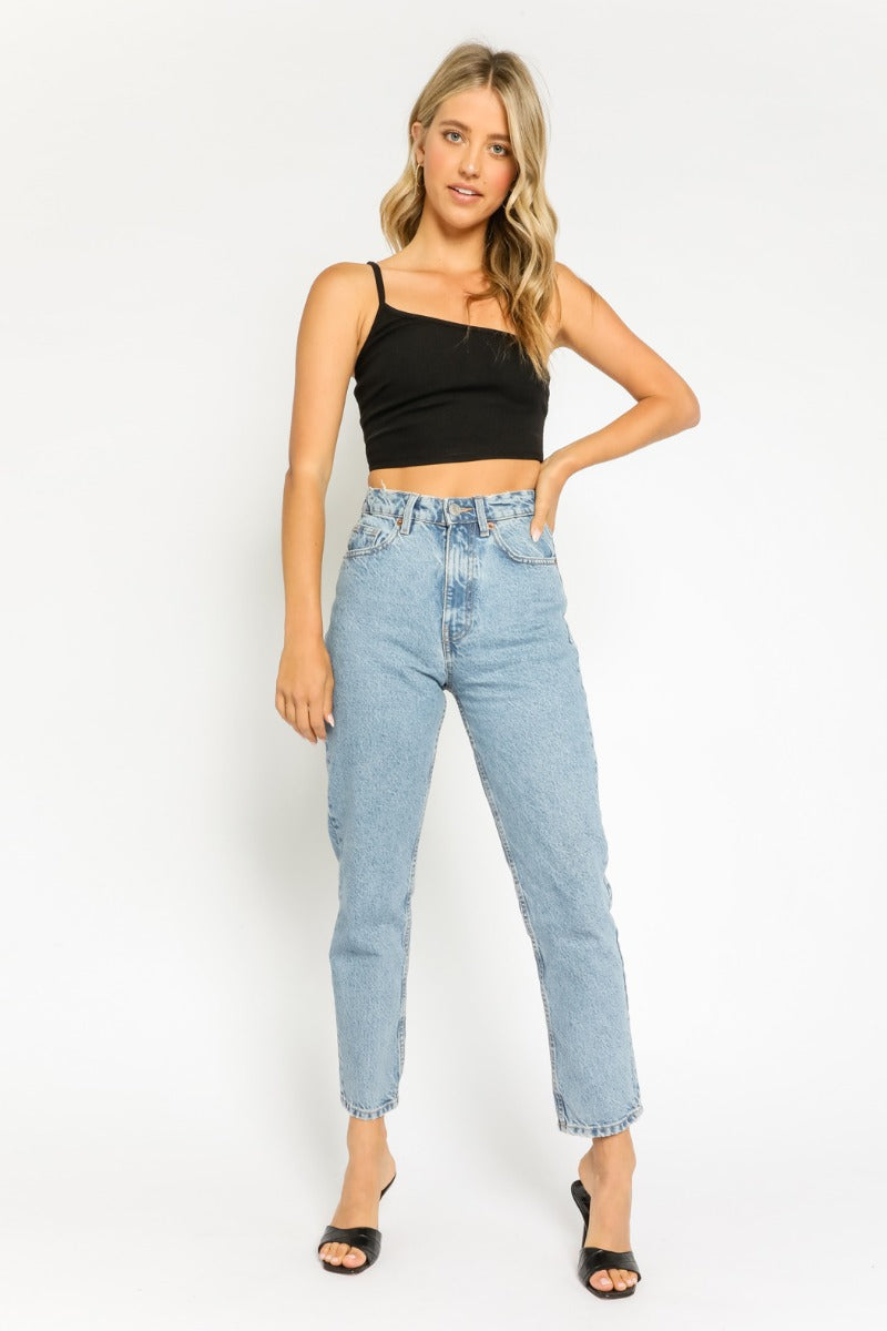 Guys N Gals One Shoulder Cropped Tank