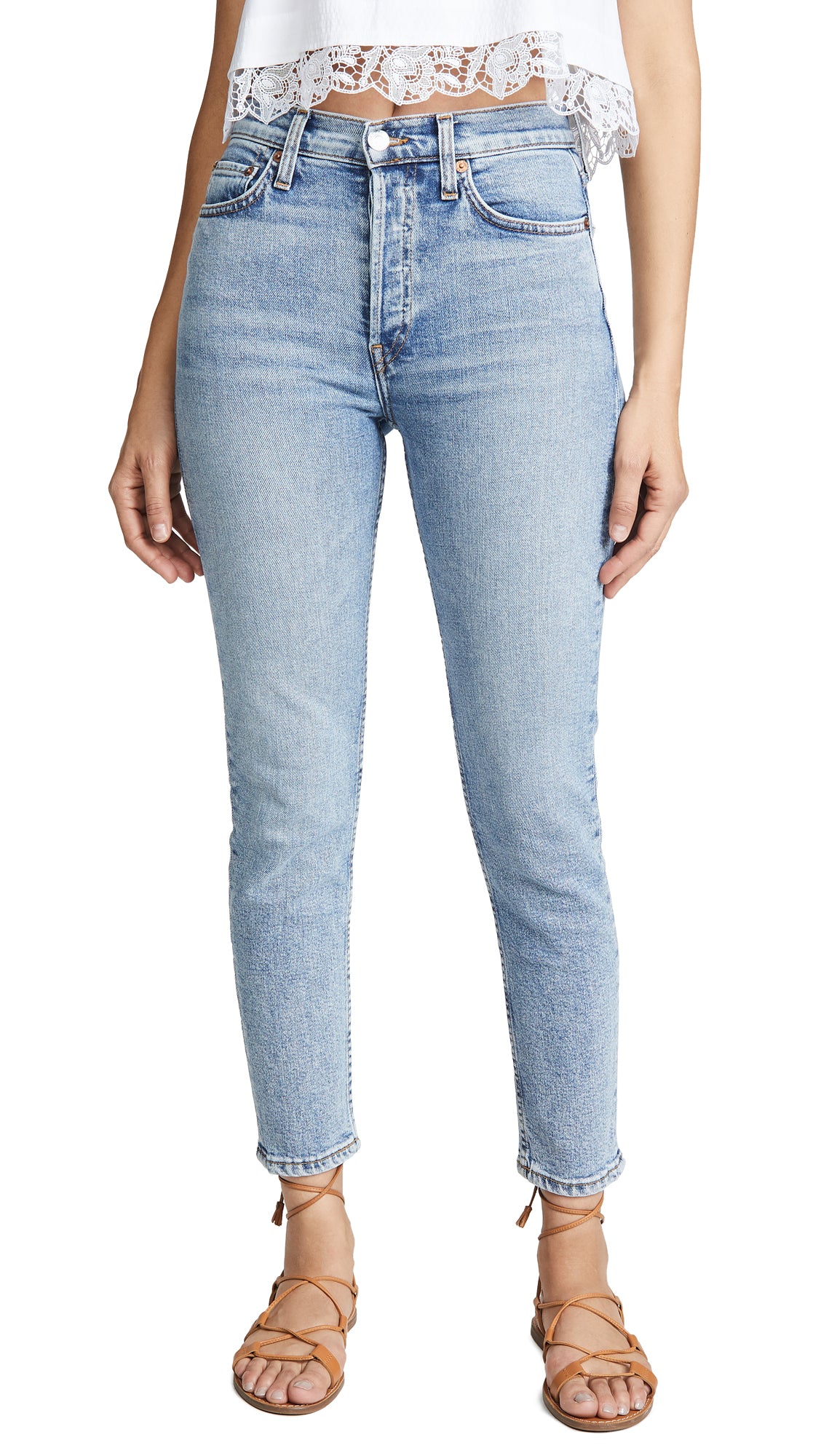 Guys N Gals Re/Done High Rise Ankle Crop