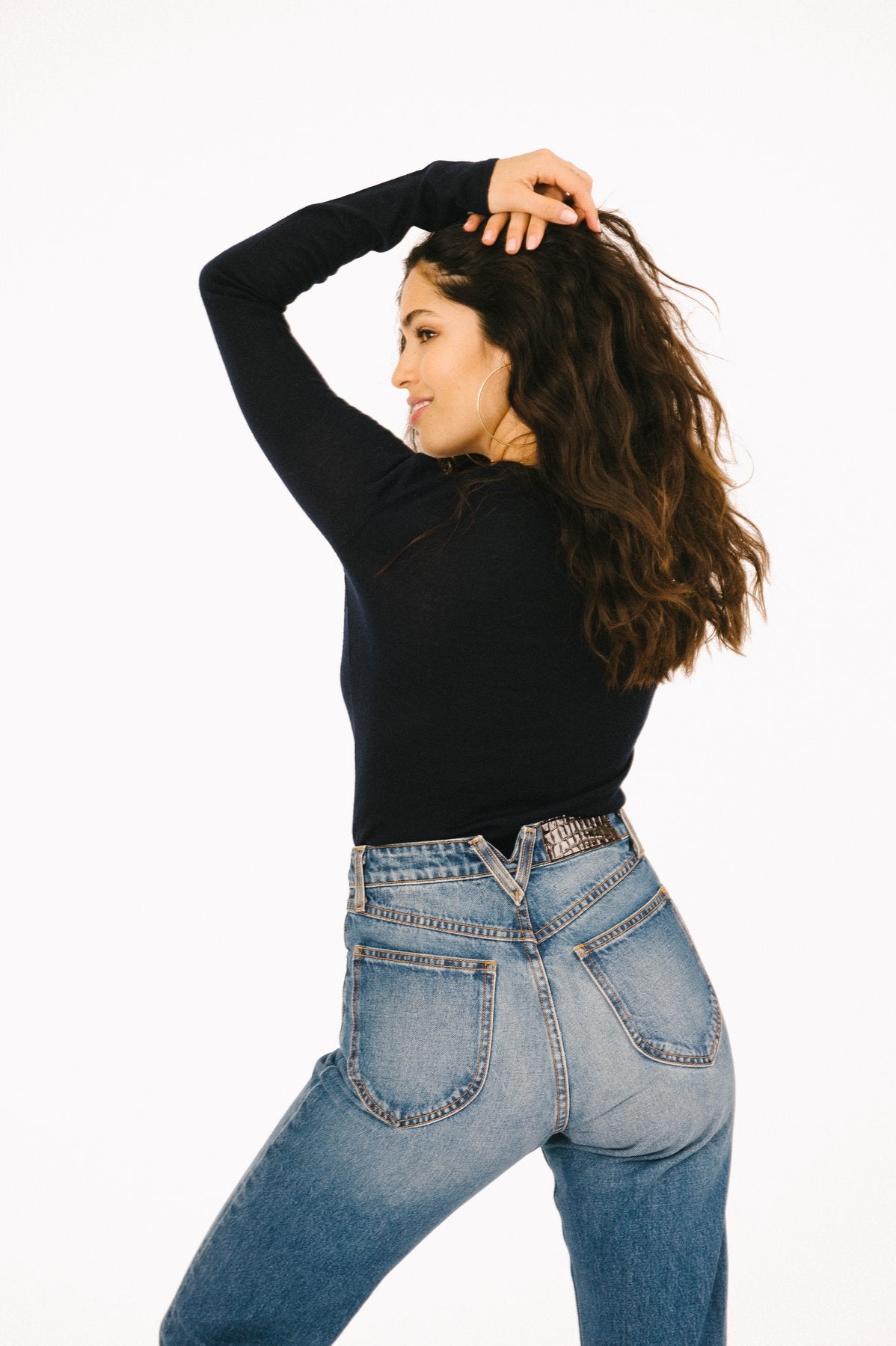 Guys N Gals SPRWMN Cropped Straight Leg Jeans Gainsbrough