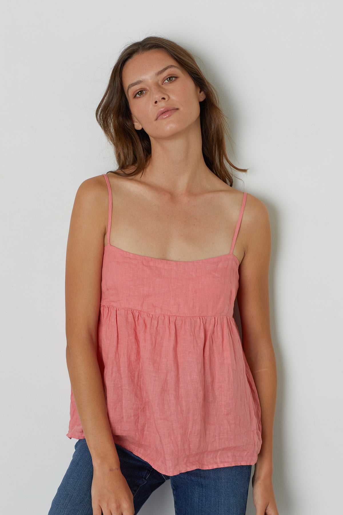 Aleigh Woven Linen Tank