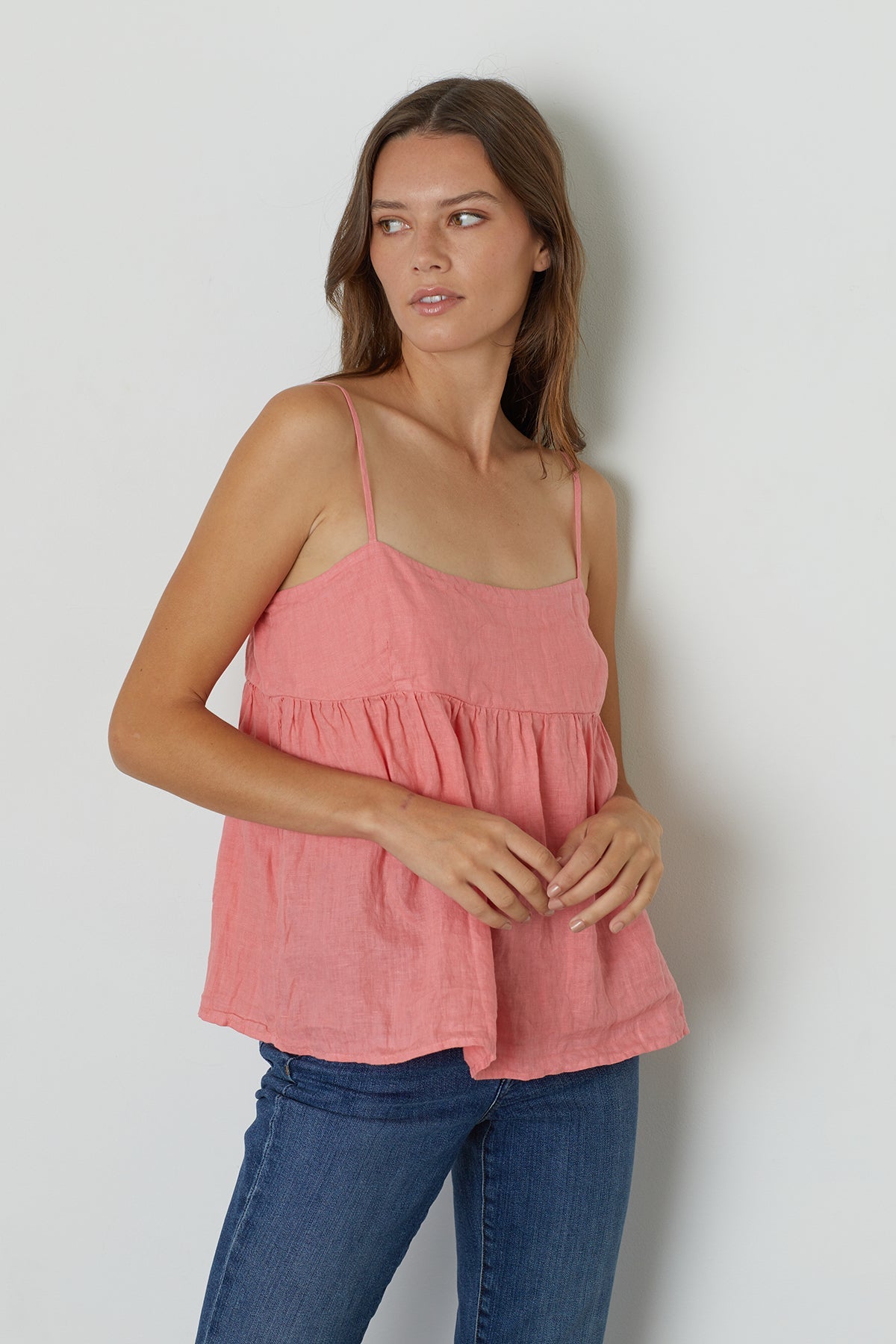 Aleigh Woven Linen Tank