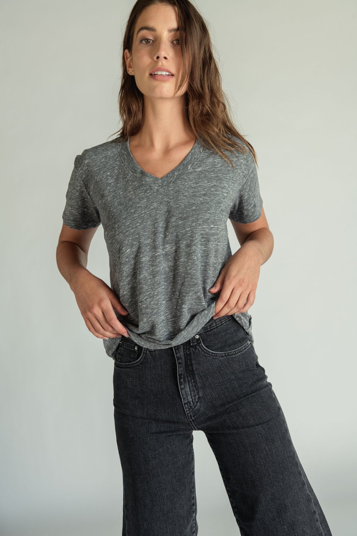 Perfect White Tee - Women - Hendrix V Neck Tee