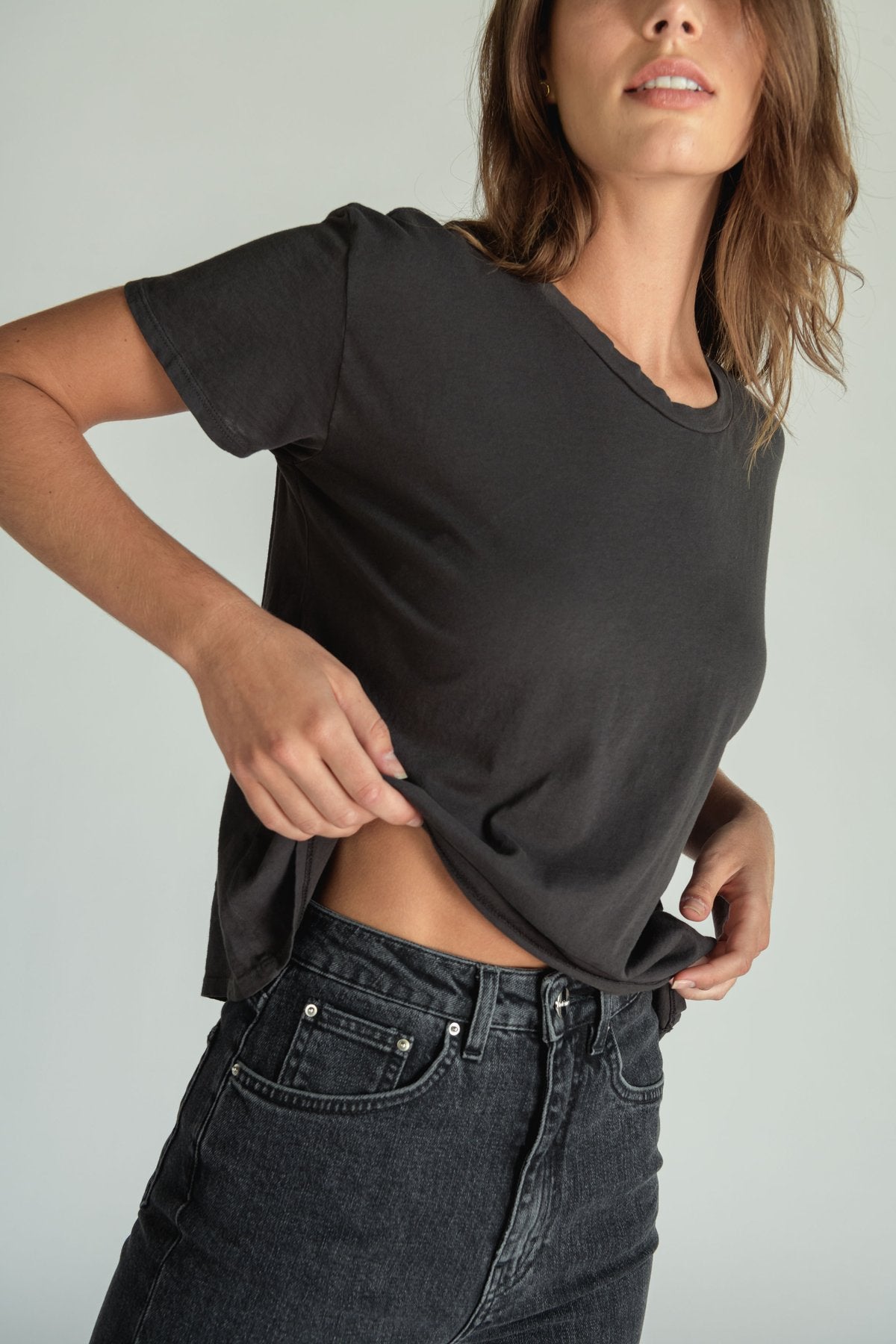 Perfect White Tee - Women - Harley Crew Neck Tee