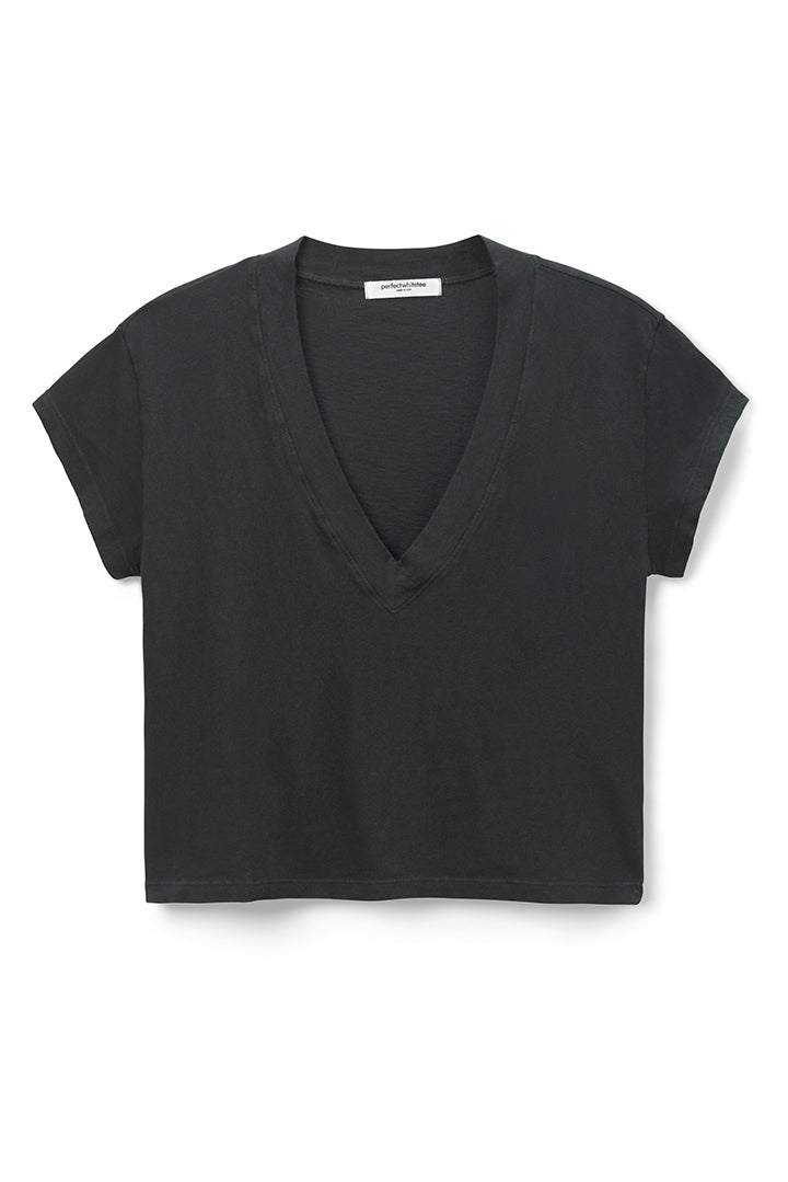 Perfect White Tee - Women - Alanis Recycled Cotton V Neck Tee