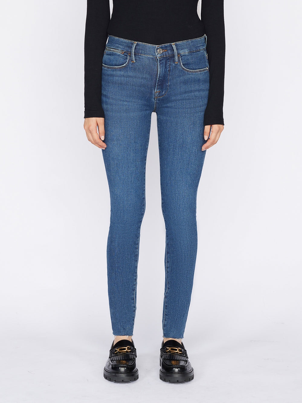 guys n gals le high skinny raw edge