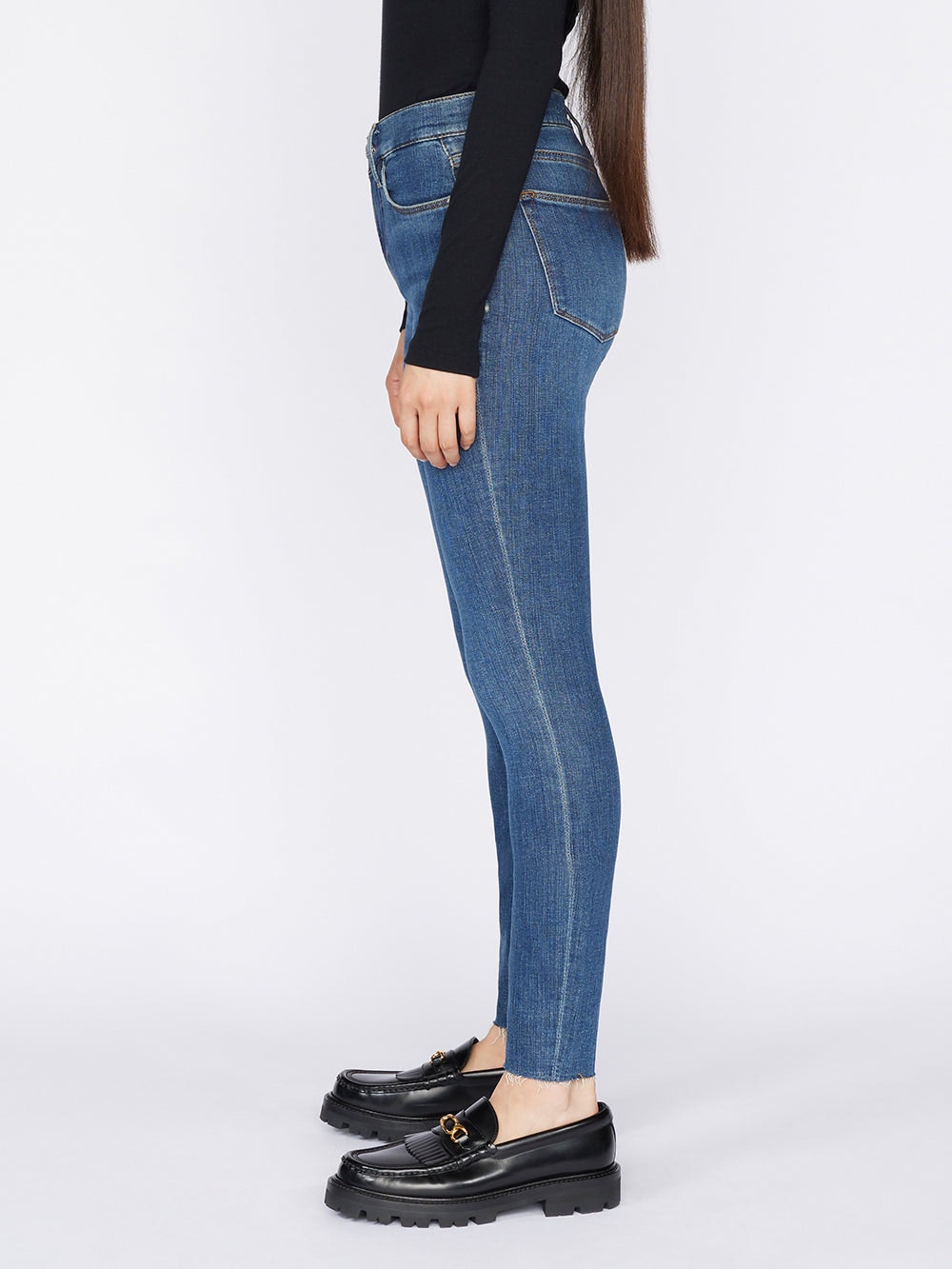 guys n gals le high skinny raw edge