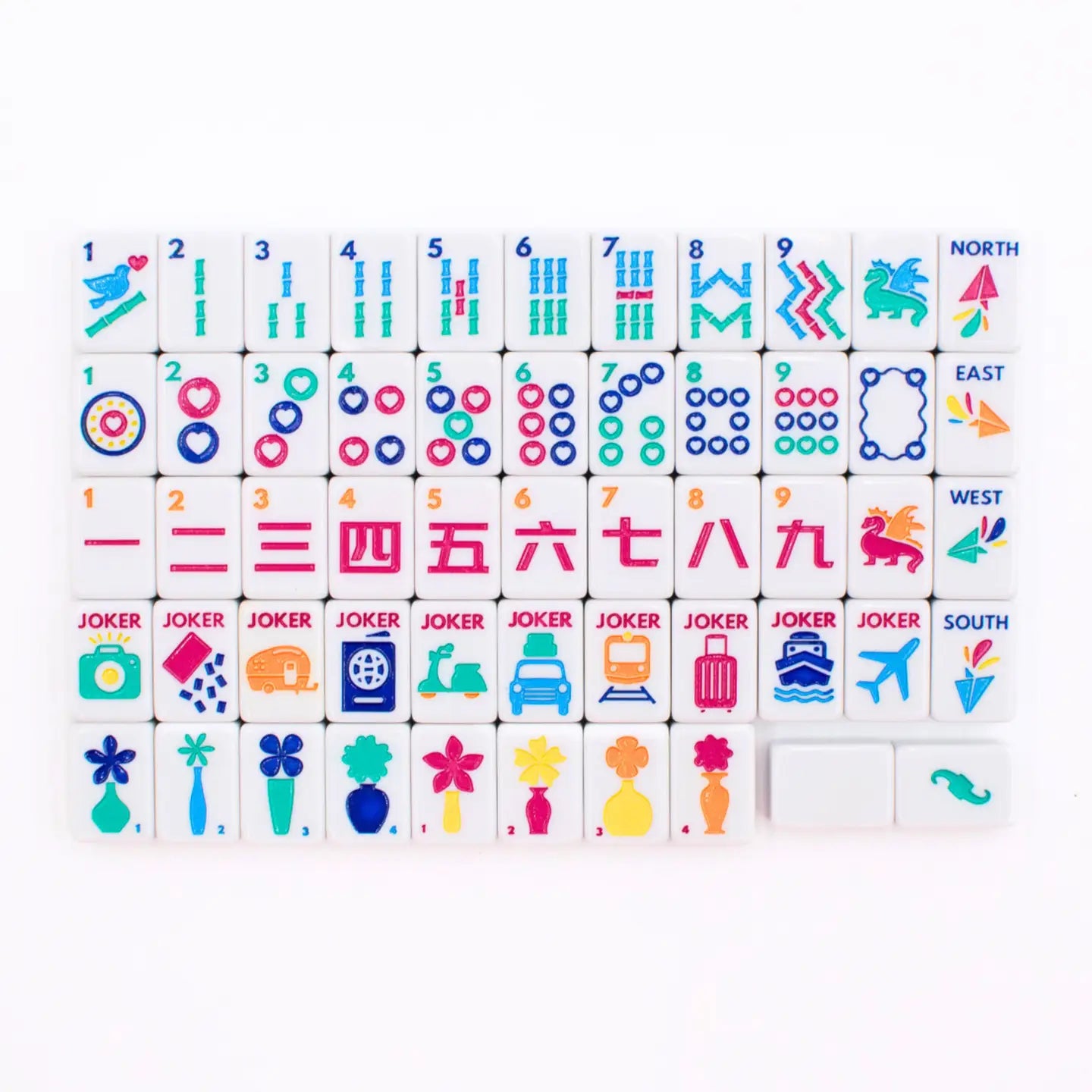 My Fair Mahjong - Mini Travel Mahjong | Mini Anywhere Series | White