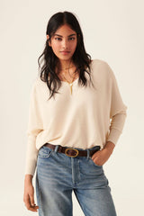 ba&sh - Women - Off White Elsy V-Neck Backless Sweater