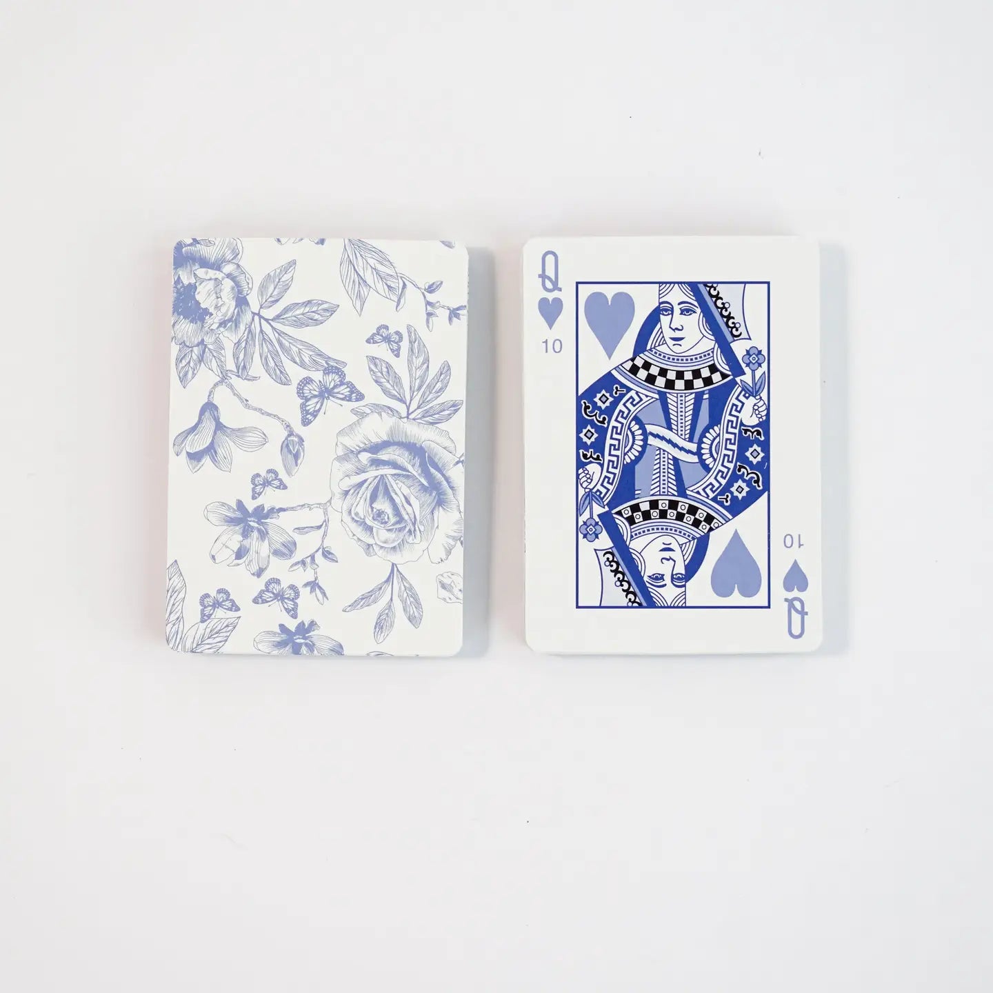 The Card Room - Blue Floral Canasta Cards with Points