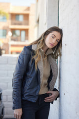 Mauritius Leather - Women - Navy Jenja Leather Jacket