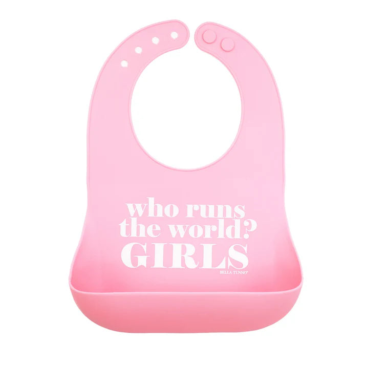 Bella Tunna Baby -Pink  Who Runs The World Wonder Bib