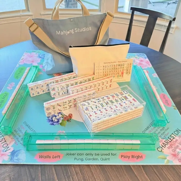 Mahjong Tiles -  Rose Dragon American Mahjong Tile Set
