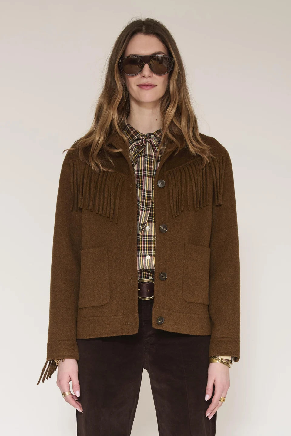 MKT STUDIO - Women - Camel Vuchia Fringe Jacket
