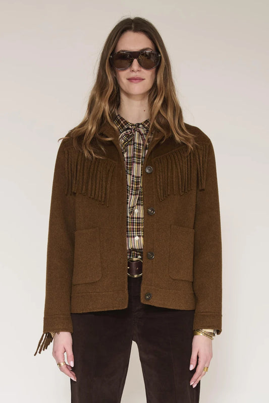 MKT STUDIO - Women - Camel Vuchia Fringe Jacket
