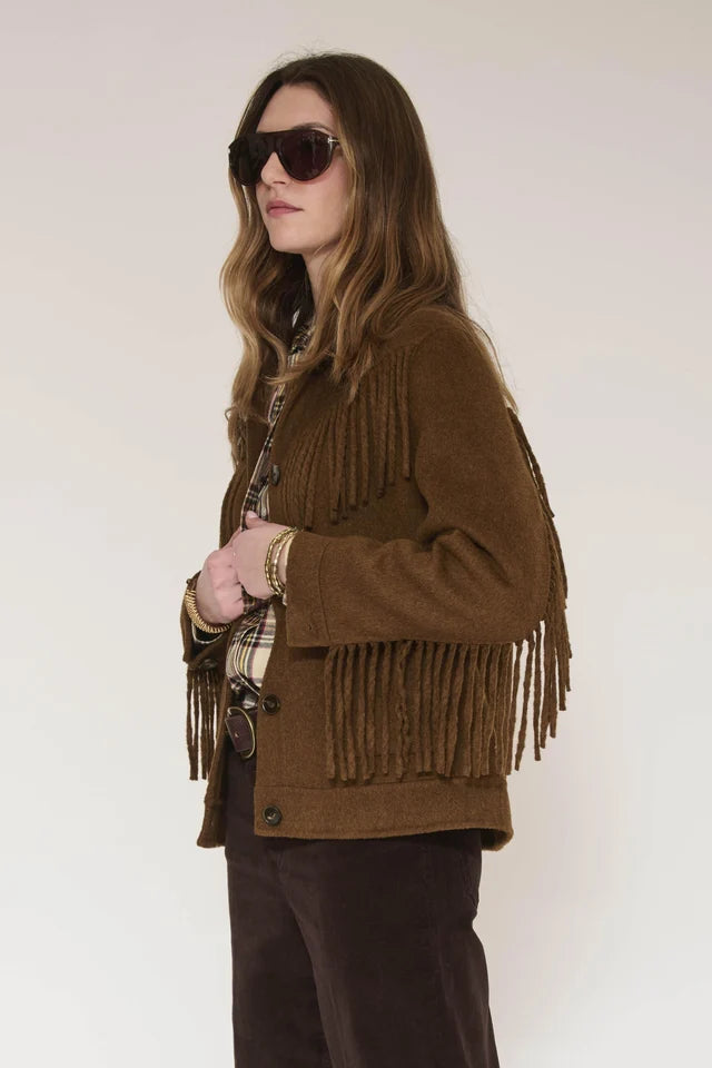 MKT STUDIO - Women - Camel Vuchia Fringe Jacket