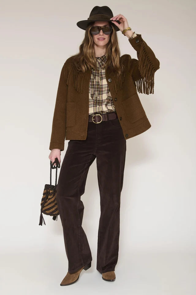MKT STUDIO - Women - Camel Vuchia Fringe Jacket