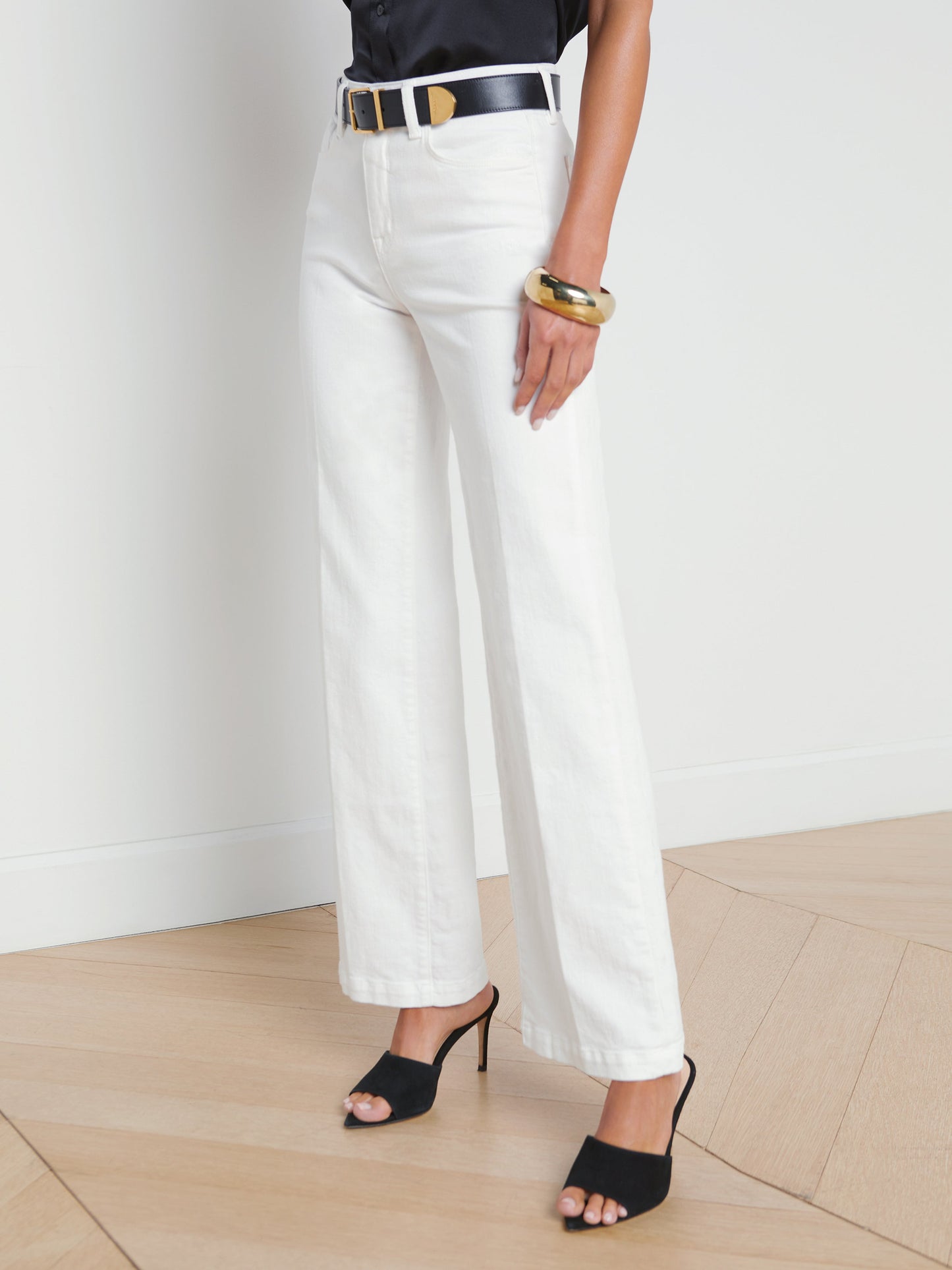 L'AGENCE - Women - Blanc Scottie Wide-Leg Jean