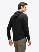 Cuts Clothing - Men - AO Long Sleeve Hooded Curve-Hem Tee
