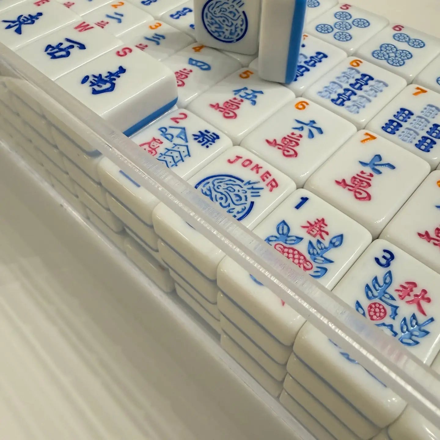 Mahjong Tiles - Bubble Pop – American Mahjong Tile Set  Blue